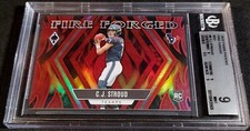 BGS 9 1/1 RC /199 CJ STROUD 🚨RED ROOKIE 💣COLOR MATCH ⚡NONE HIGHER 2023 Phoenix