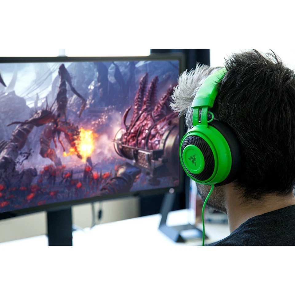 Razer Kraken Pro V2 Analog Gaming Headset for PC/Xbox One/PS4 Green Oval - Image 3 of 4