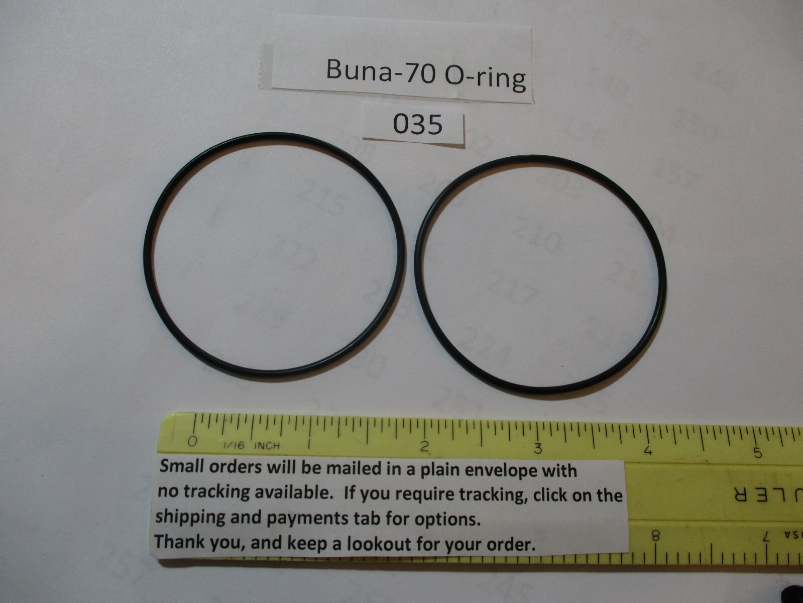 O-ring 2-346/N7 – 4-1/8 X 4-1/2 X 3/16 – 70 Buna (Nuovo, Generico)