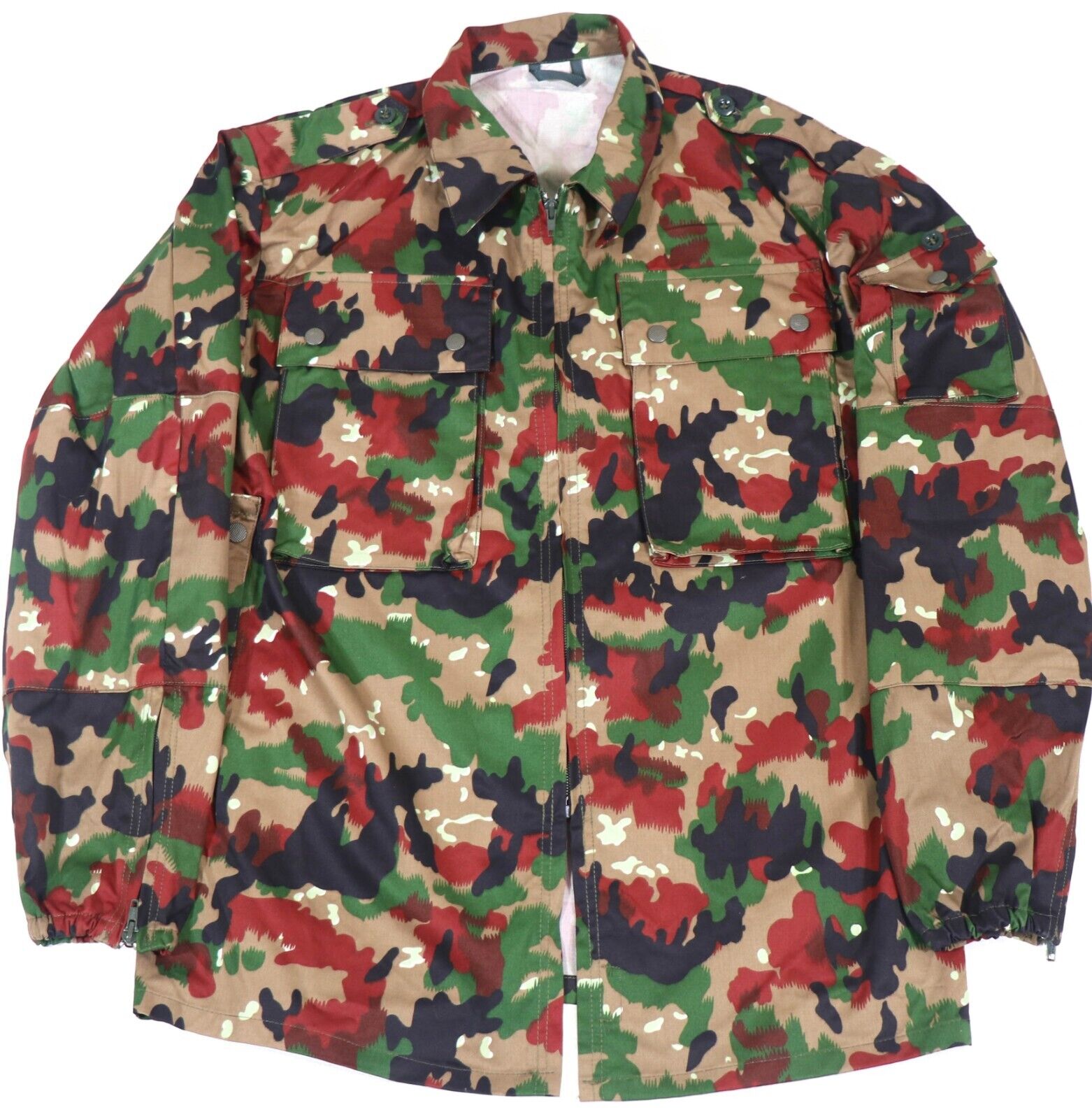 Medium - Swiss Army M83 Alpenflage Field Jacket Military Camouflage ...