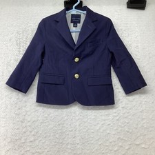 Janie and Jack Boys Navy Button Blazer Size 2T