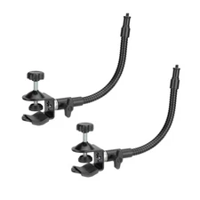 2x CAMVATE Universal 1/4" Gooseneck Arm w/Teblet Clamp Clip fr Camera Flashlight