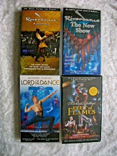4 Riverdance, Lord of the dance michael flatley Video VHS inc 4 promo postcards