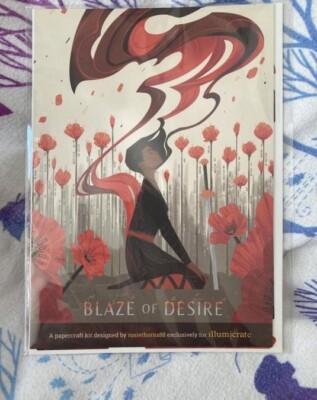 Illumicrate Papercraft Kit Blaze of Desire April 2023