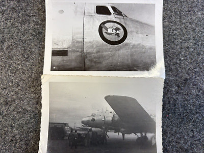 US WWII Black & White Photographs of Two Douglas C-54 Cargo Planes, 54th Troop