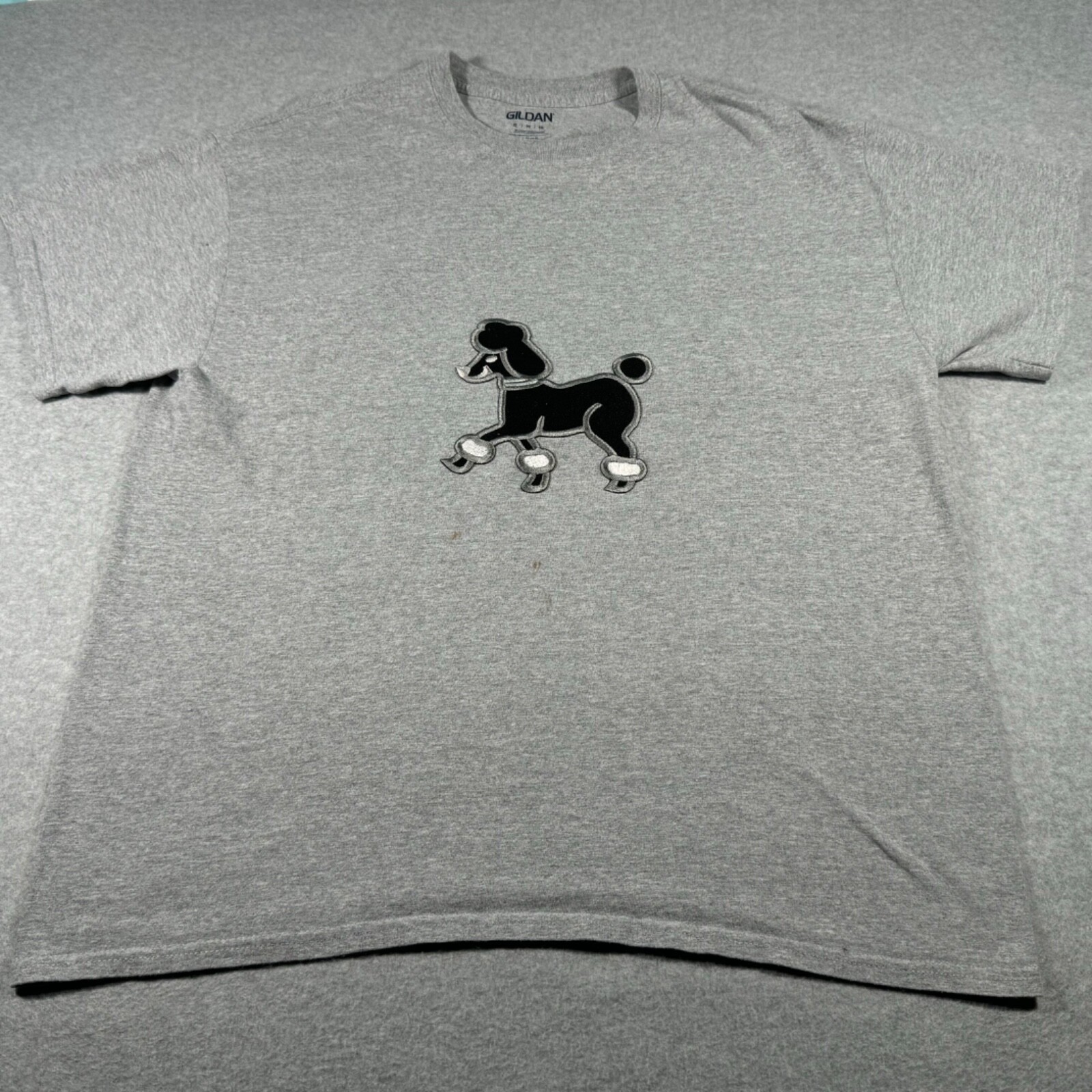 ALTRA Camicia barboncino adulto extra large grigio razza cane compagno grafica uomo