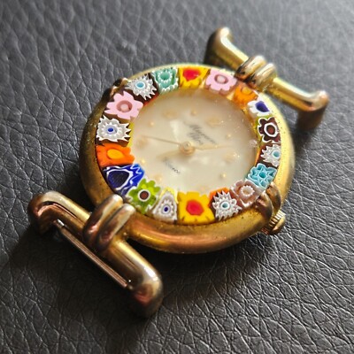 Uhrengehäuse Murano Glas Venedig Milleflori zum restaurieren Mode