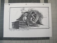 vtg 1980s Aliens movie LA Effects storyboard 1st gen production used copy 38G