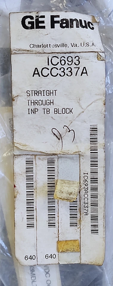GE Fanuc IC693ACC337A 44A726261-007 R01 Terminal Block Base. - Image 2 of 4