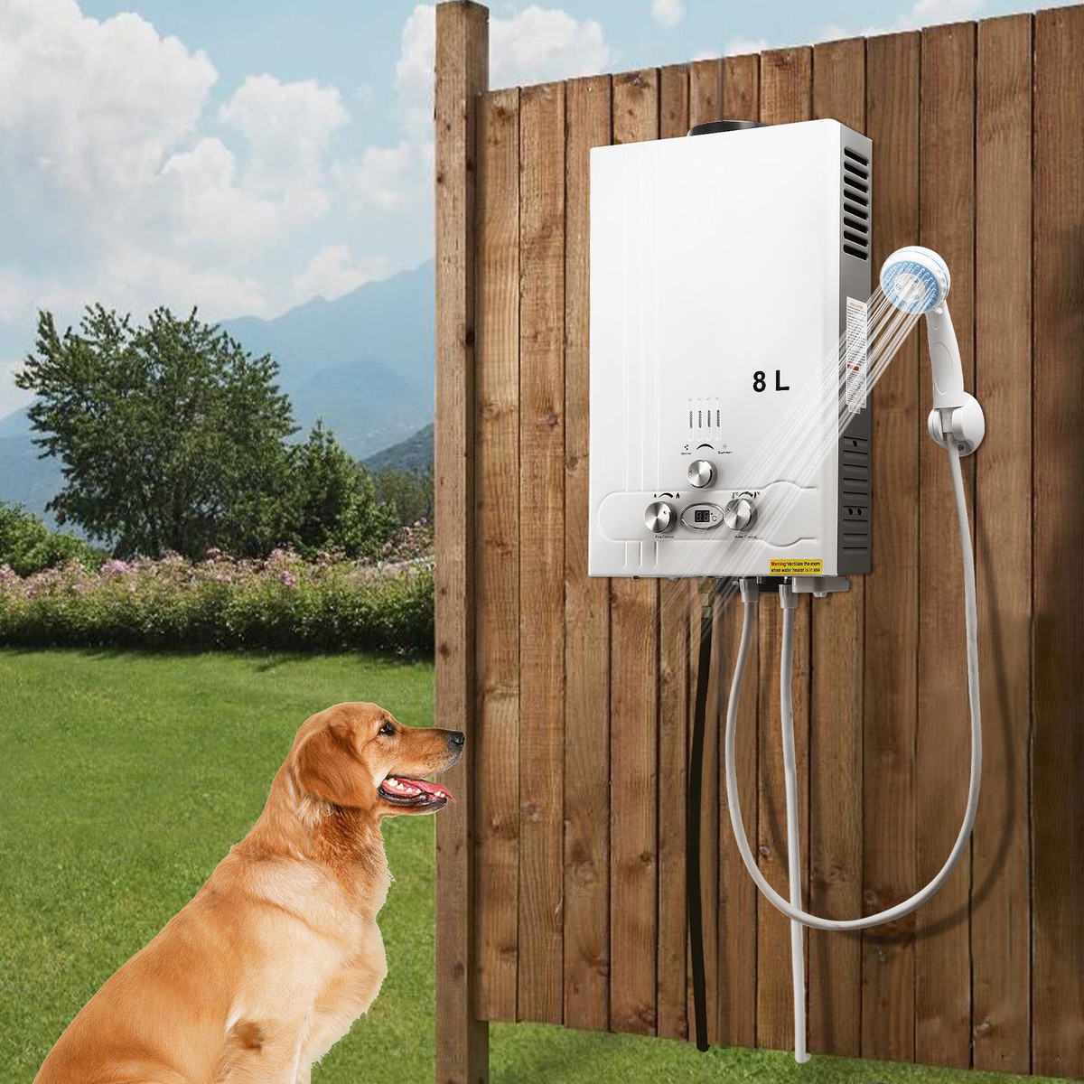 8L 2GPM Tankless LPG Liquid Propane Gas Hot Water Heater On-Demand Water  Boiler | eBay