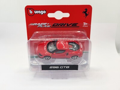 BBURAGO Ferrari 296 GTB / Red colour / Scale 1:64 / NEW - BOXED / Burago