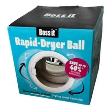 Boss it Rapid-Dryer Ball Save Money & Time Drying your Laundry Brand New