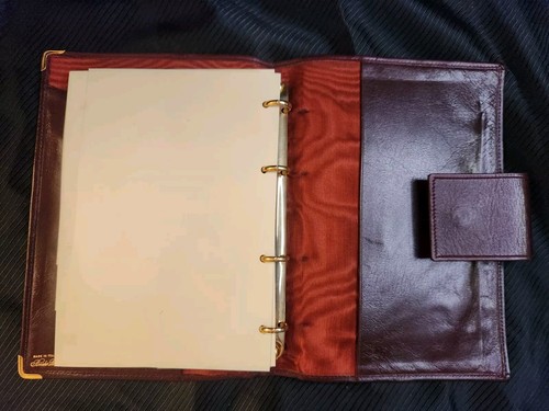 Vintage Brooks Brothers Leather Cover Mini Ring Address/planner Made In Italy - Picture 6 of 7