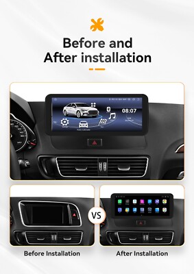 10.25'' Android 13 Car Gps Stereo Radio Carplay WiFi RDS 2+32GB For Audi Q5 09-16