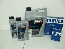 MAHLE Ölwechselsatz und 7Ltr. CAR 5W30-LL Motoröl BMW 1er,2er,3er,4er