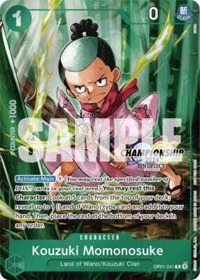 Kouzuki Momonosuke OP01-041 One Piece Promotion Cards for sale | eBay