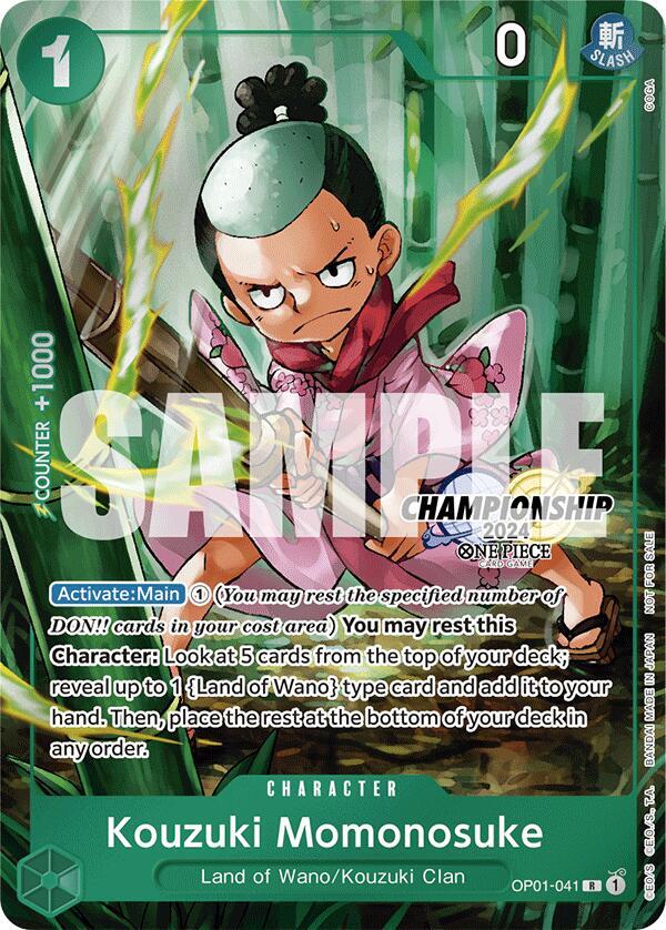 Kouzuki Momonosuke OP01-041 One Piece Promotion Cards for sale | eBay