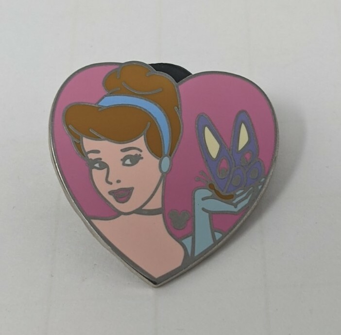 Disney Pin Princess Heart Hidden Mickey Cinderella 2010 Series