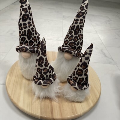 4er Set Leopard Gonks Gonk Geschenk Ornament