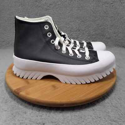 Converse Chuck Taylor All Star Lugged 2.0 Black Leather Woman's Size 9.5 A03704C
