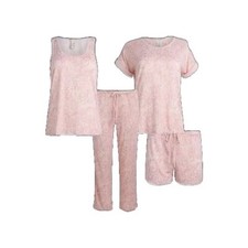 Lucky Brand Women's 4-Piece Pajamas Set Pink Size M ; NWT