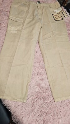 NEW Jamaica Bay Discover Paradise Women's PANTS Size 18W COLOR SAND 