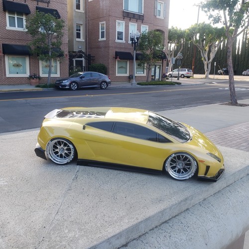200mm 1/10 Custom Paint LAMBO 4tec MST RDS HPI Drift Yokomo DC10 Apex Body Only