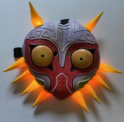 Legend Of Zelda Majora's Mask Wearable/Light up Mask - Flashing Lights ...