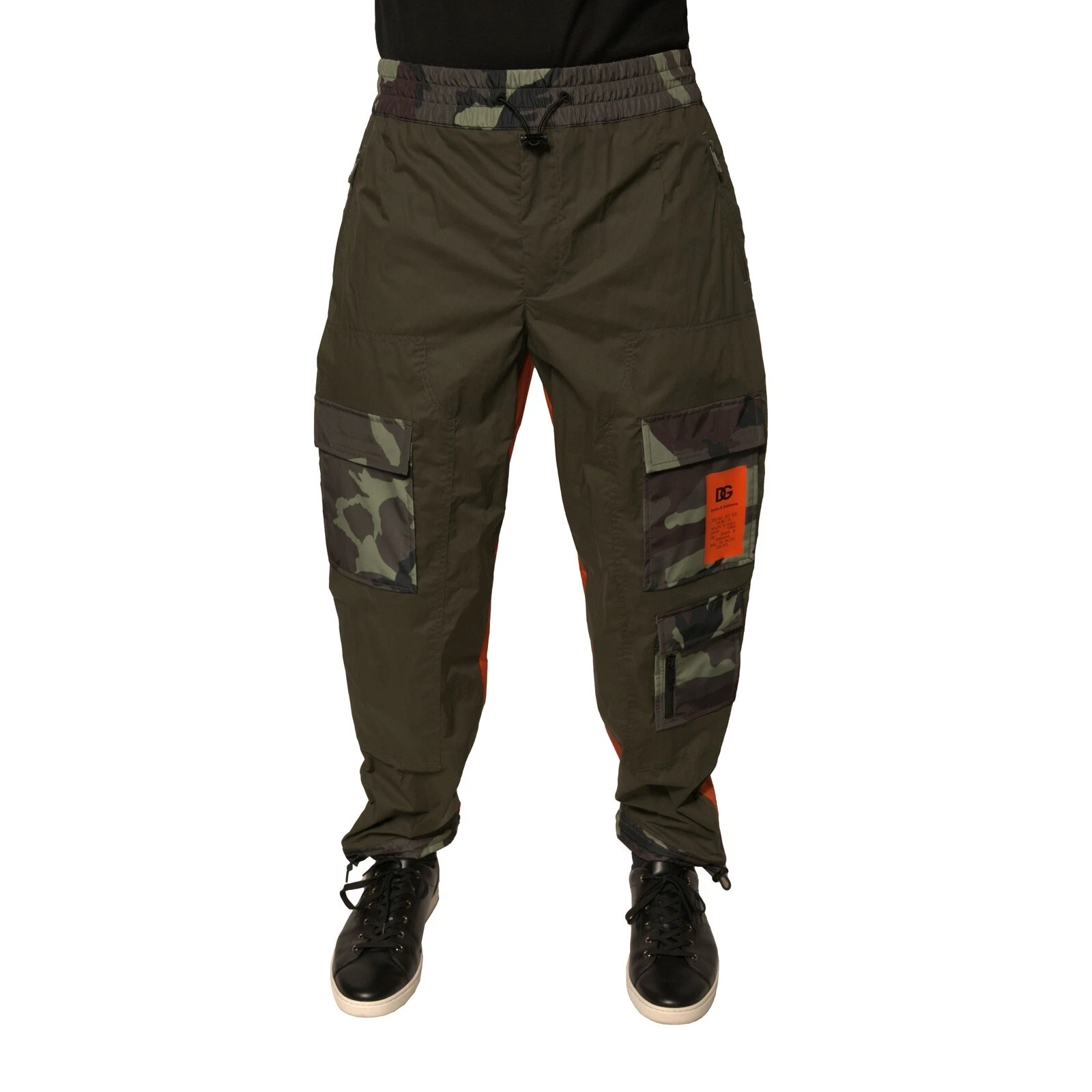 DOLCE & GABBANA Pants Multicolor Camouflage Jogger Cargo Men IT52/W38/XL 1280usd