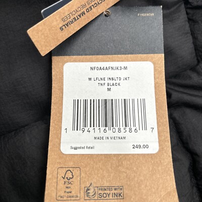 デニムM NWD THE NORTH FACE Leefline Lightweight Insulated Jacket, Black