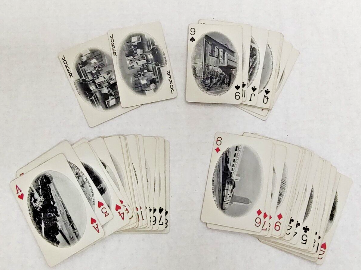 Vintage Florida East Coast Souvenir Playing Cards Deck w/ Double Case 53 Views eBay