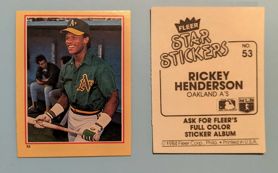 U Pick from 175+ Different Rickey Henderson Oddball items 1981-1994 - Image 3 of 4