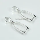 50pcs 24x7mm Large Pendant Pinch Bails Connectors Silver/Dull Silver/Gold Plated