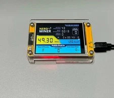 New NerdMine V2 2.8 in 49K Hashrate Solo Mode Lottery Machine Bitcoin BTC Miner