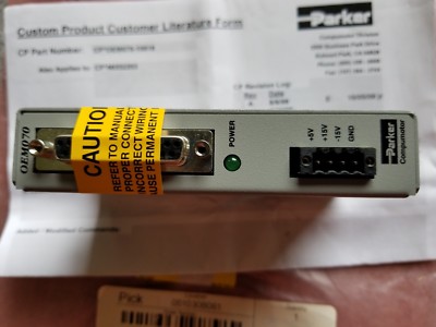 Universal Instruments 46552203 Controller Servo Parker OEM-070 