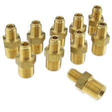 10 x ROBERTSHAW GIST GAS VALVE 1/8" to 1/4" PILOT CONNECTION PIECE BRASS FITTING