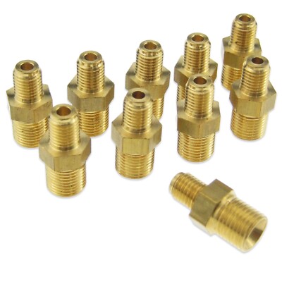 10 x ROBERTSHAW GIST GASVENTIL 1/8'' bis 1/4'' PILOTANSCHLUSSSTÜCK MESSINGVERSCHRAUBUNG