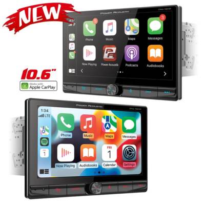Power Acoustik 10.6'' CD DVD Player Android Auto Apple CarPlay Stereo CPAA-70D10F