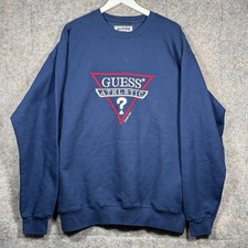 Vintage Vintage 90s Guess Sport Athletics Sweatshirt Mens Size L 23x31 Spellout