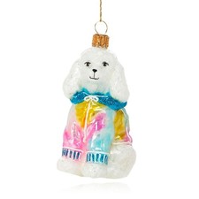 Bloomingdale  s Glass Poodle Ornament, Multi