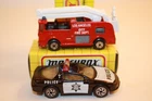 2 Matchbox Lesney Cars in original boxes SNORKEL FIRE ENGINE / CAMARO POLICE CAR