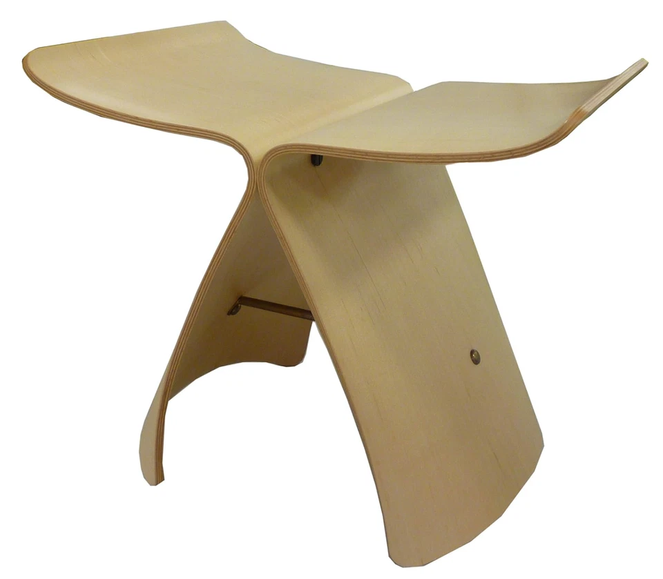 Sori Yanagi Butterfly Stool Maple S-0521MP-NT Tendo Chair JAPAN Authentic New - Image 2 of 4