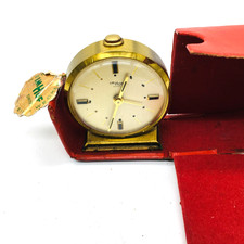 orologio da scrivania vintage IMHOF svizzero meccanico manuale non testato 2,5"