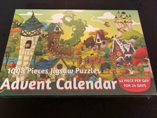 Advent 24 Days Countdown Calendar Christmas 1008 Pieces Jigsaw Puzzle Gift NEW