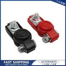 2Pcs Auto Car Battery Terminal Connector Battery Quick Release Clamps Cap Clips