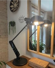 GUZZINI Lampe de bureau signé GUZZINI éditeur noir métal