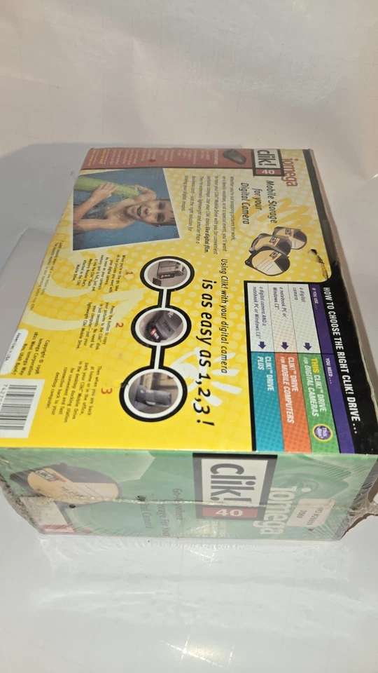 Iomega Clik 40 MB Drive Digital Cameras Docking Station Port Interface SEALED - Image 4 of 4