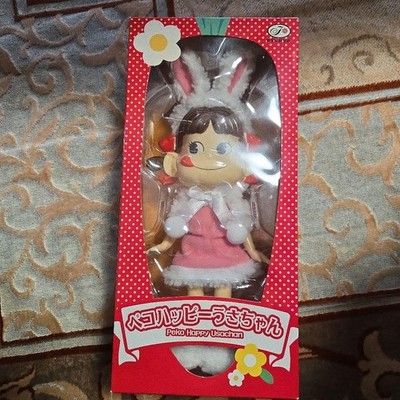 Fujiya Peko chan Happy Usachan Rabbit Doll Figure ABS Resin Costume