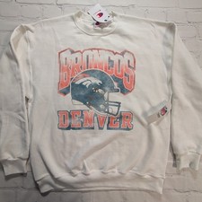 NEW Men's Large Champion NFL Denver Broncos Sweatshirt Classic Fit Crew Neck