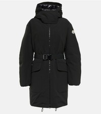 MONCLER Daunen Mantel, Schwarz, Gr. 1 Mit Kapuze, Wie Neu!